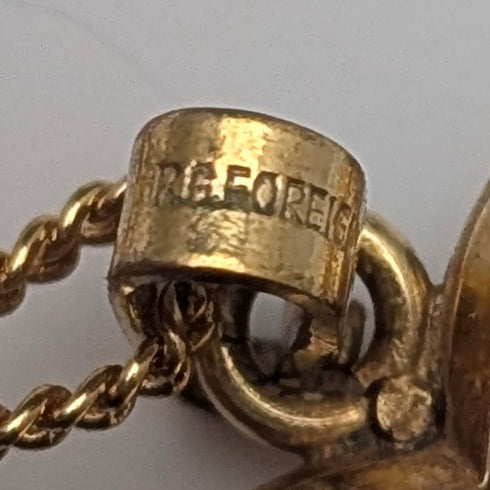 ヴィンテージ ロールドゴールド製 ハート型ロケットペンダント ネックレス付